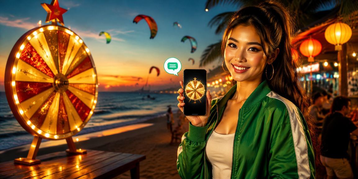 Trải nghiệm roulette trên di động tại chợ đêm Mũi Né